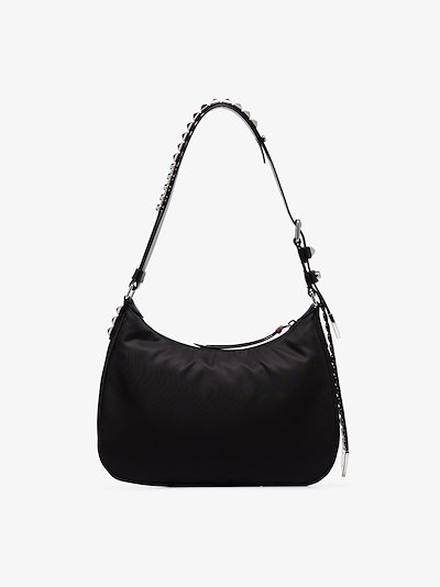 Black Studded Hobo Bag