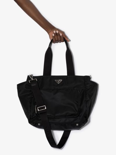 prada vela nylon tote