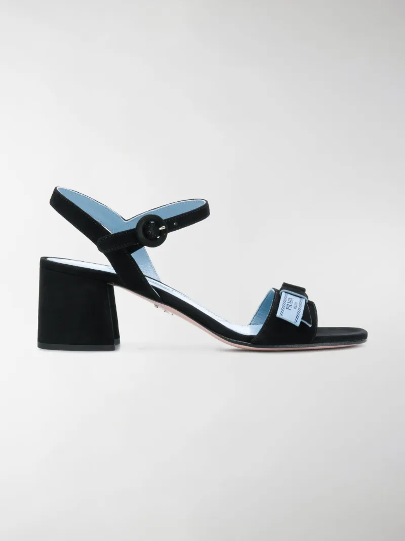 prada block heel sandal
