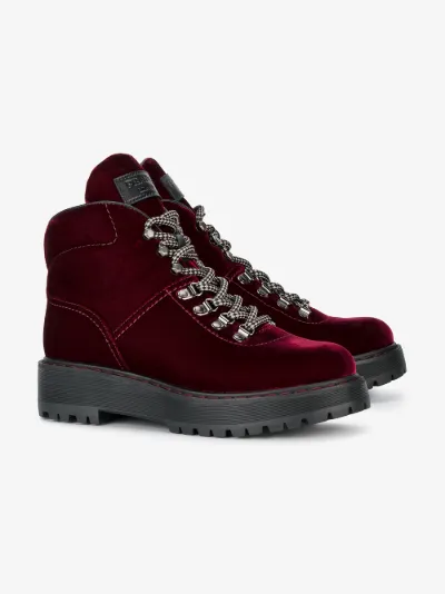 prada velvet hiking boots