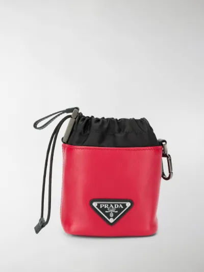Prada Borsa a secchiello piccola rosso | MODES