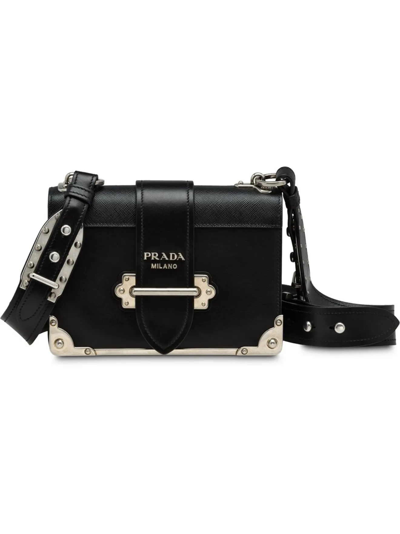 Prada Borsa a spalla Cahier nero | MODES