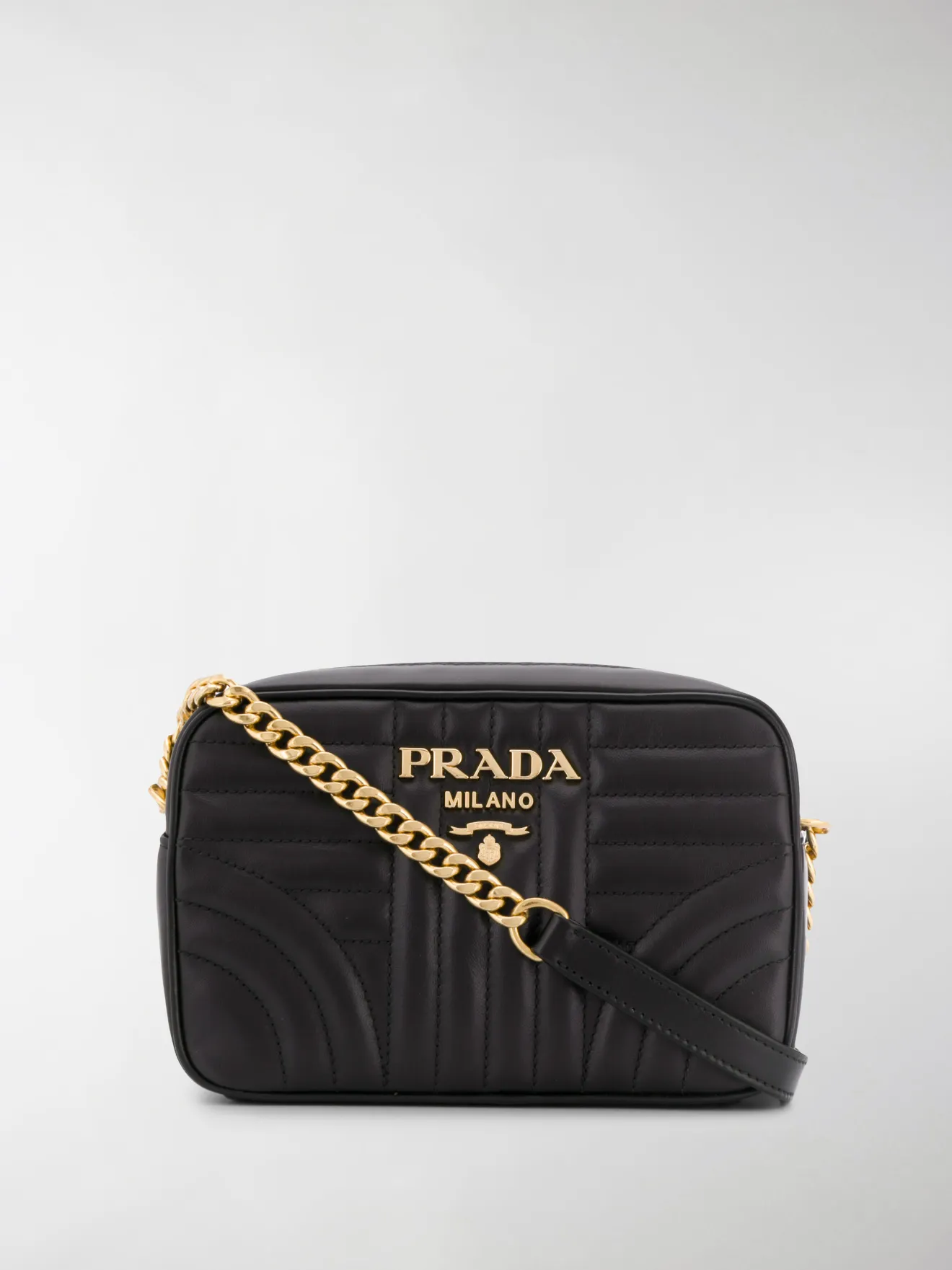 Prada Borsa a spalla Diagramme piccola nero | MODES