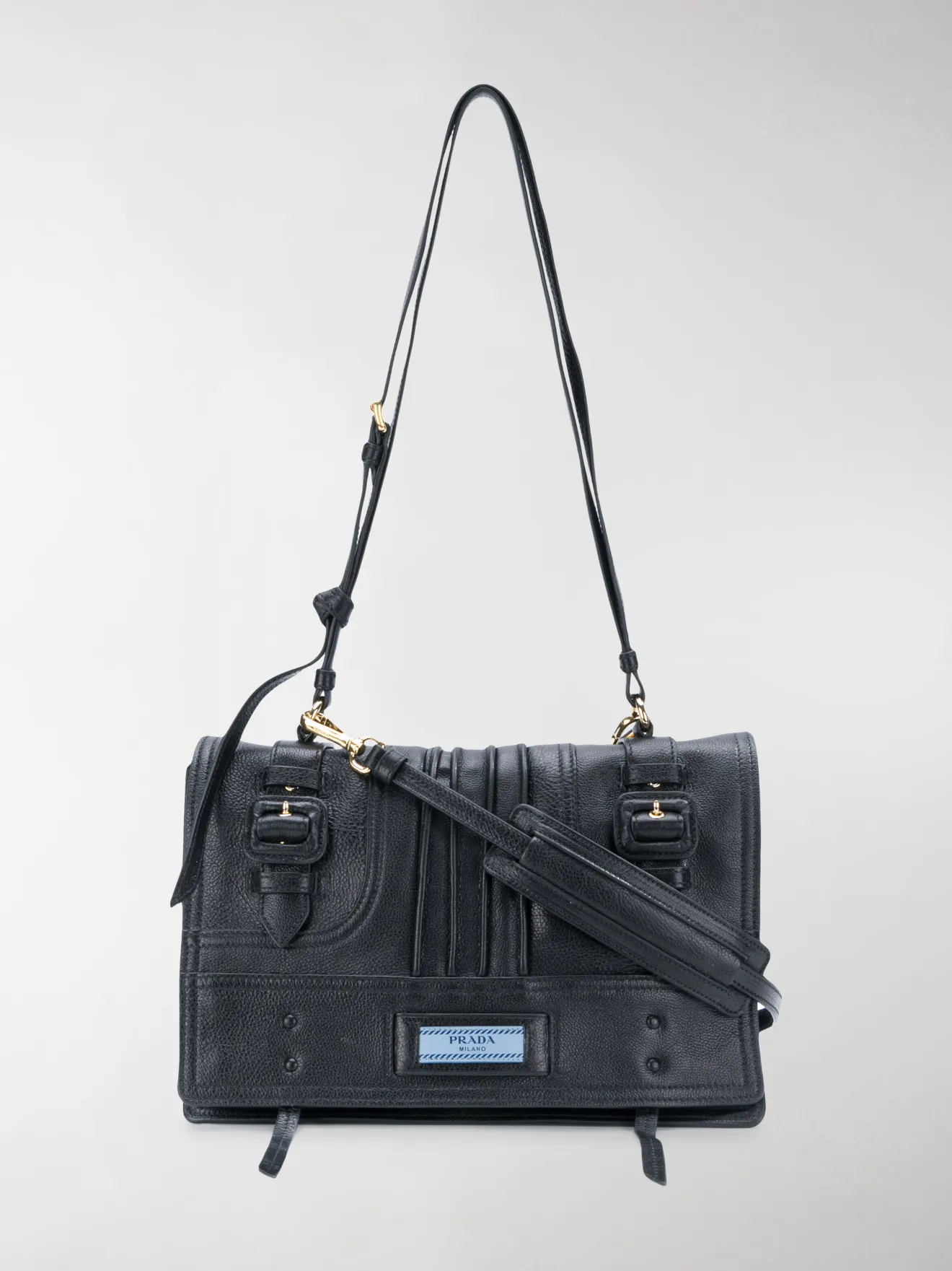 Prada Borsa da spalla Etiquette nero | MODES