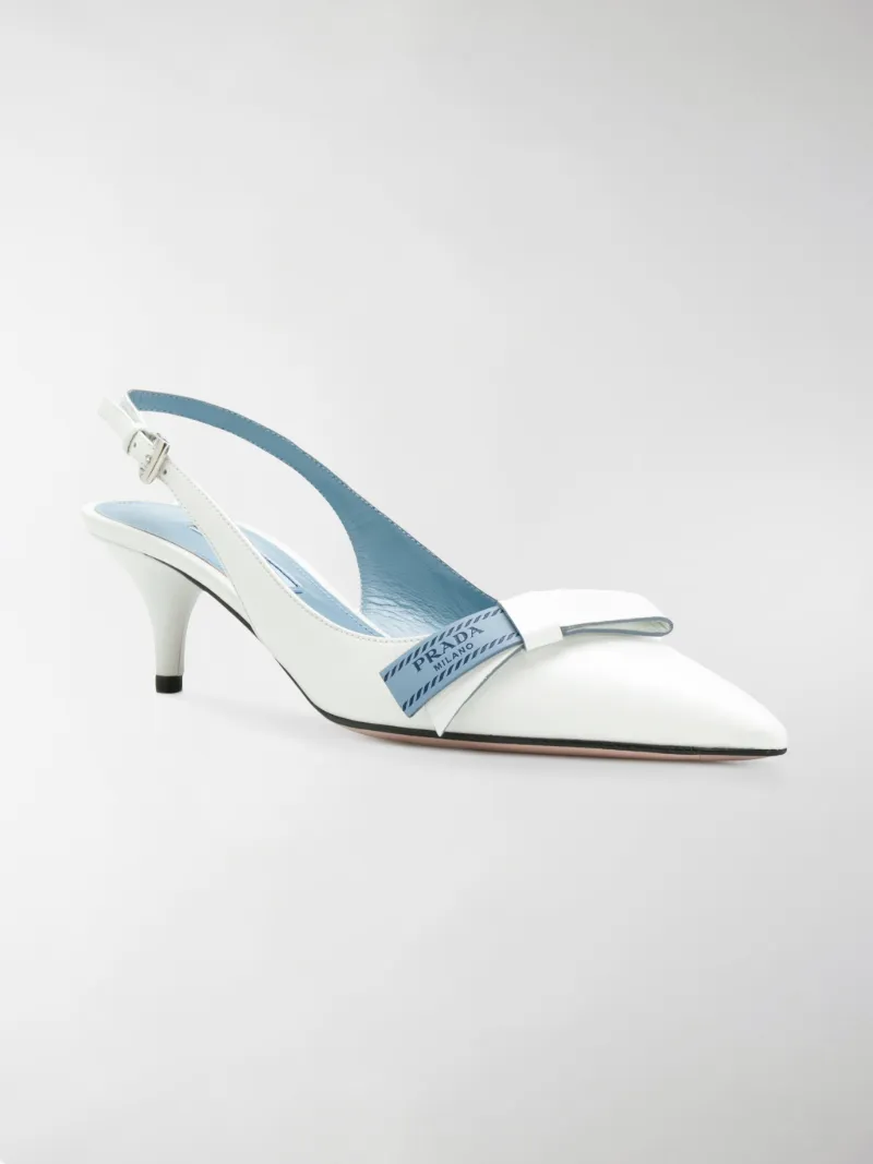 prada slingback bow