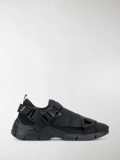 prada buckle sneakers