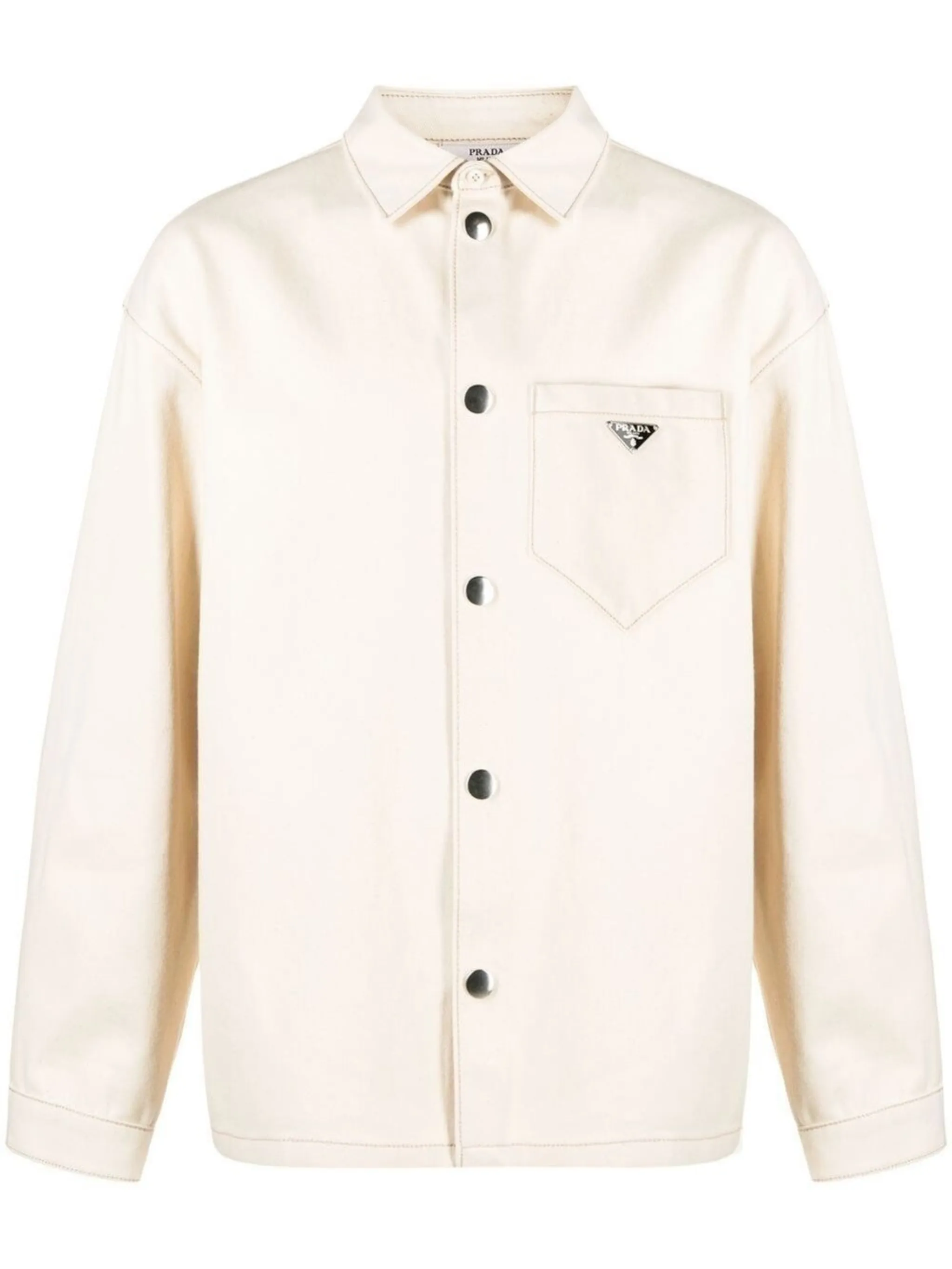 Prada Bull triangle-logo denim shirt | Eraldo.com MC