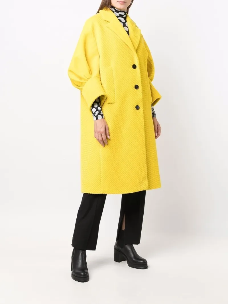 Prada Cappotto con maniche a palloncino giallo | MODES