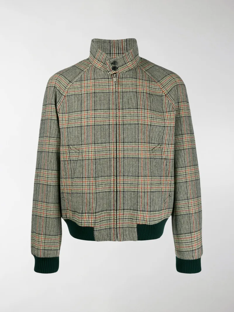 checked bomber jacket mens