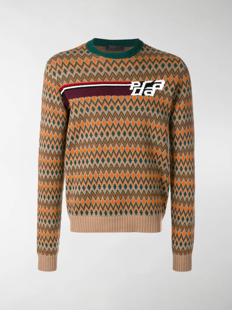 prada chevron sweater