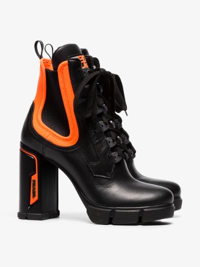 prada boots orange