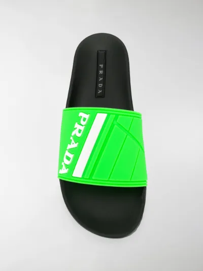 prada green sandals