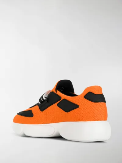 orange prada shoes