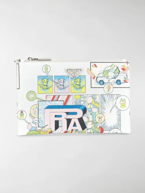 Prada - Clutch stampata