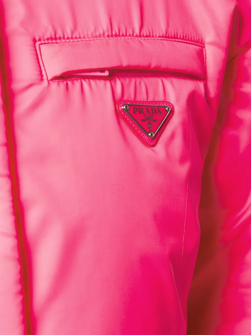 prada pink puffer jacket