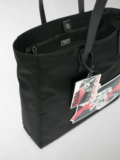 prada comic book bag