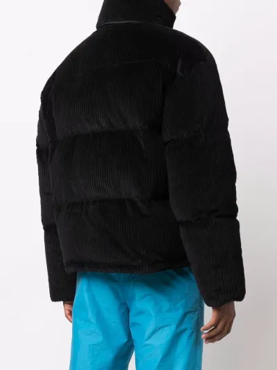 corduroy-effect padded jacket | Prada 