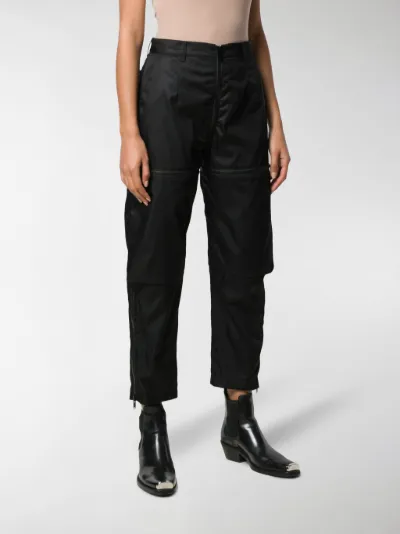 cropped cargo trousers