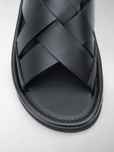 prada cross strap sandals