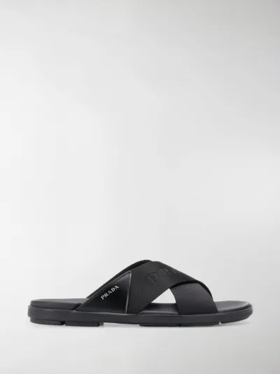 prada cross strap sandals