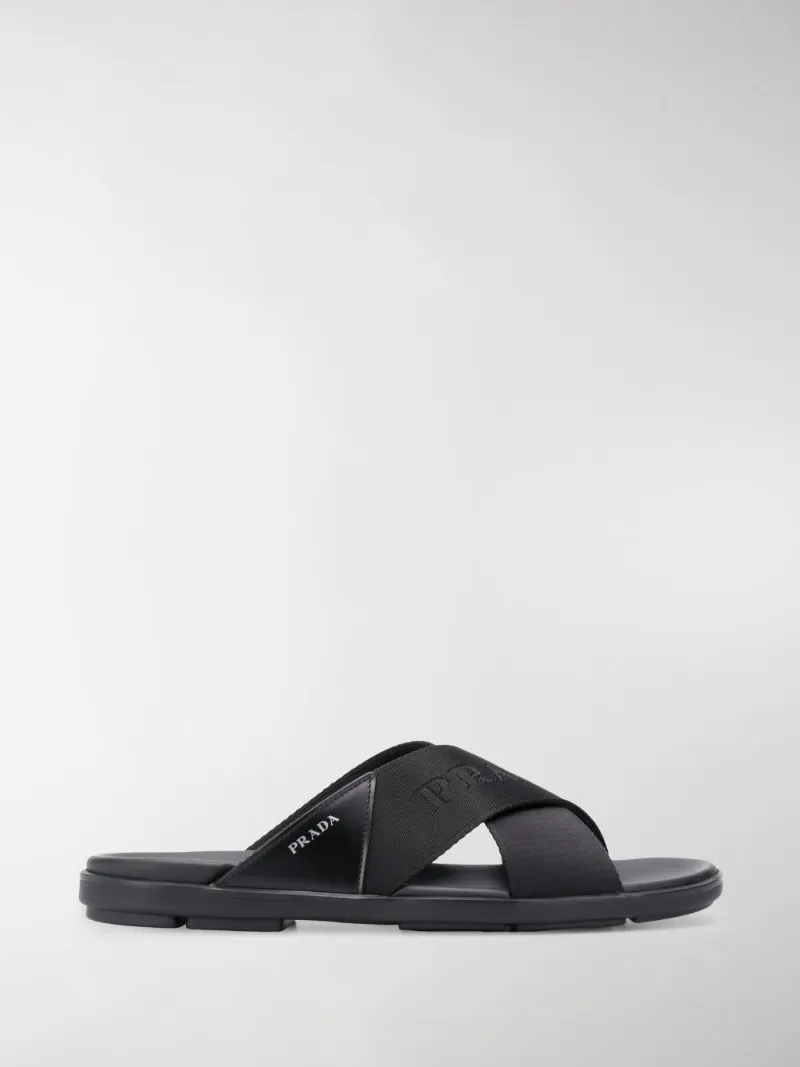 prada cross strap sandals