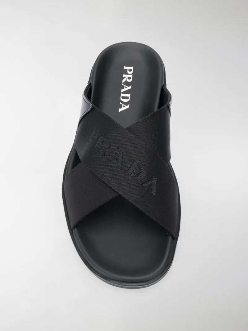 prada cross strap sandals