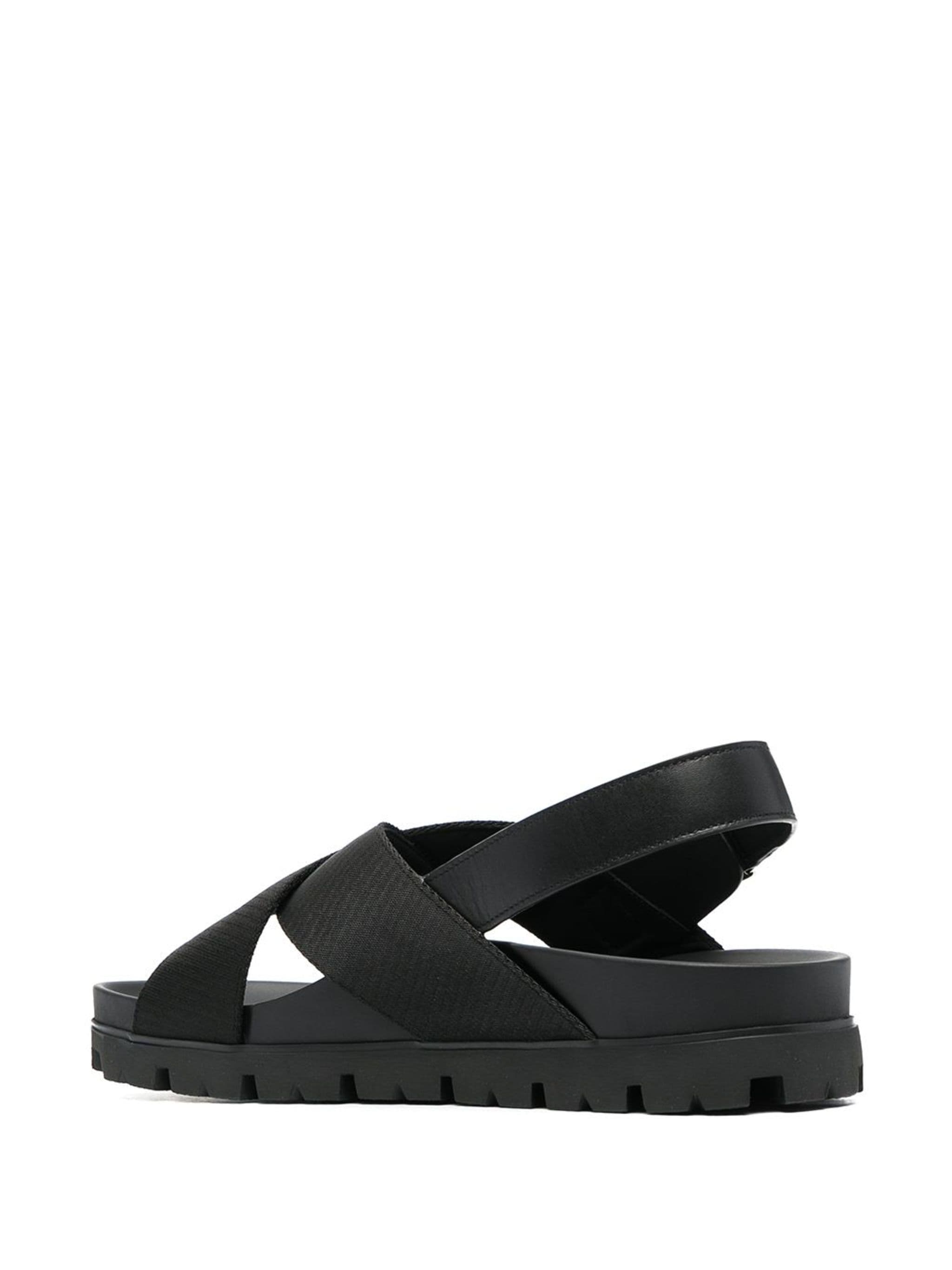 crossover-strap buckle-fastening sandals | Prada | Eraldo.com