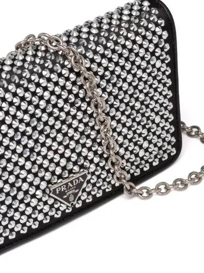 prada mini wallet on chain