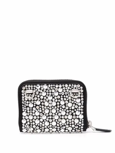 prada studded wallet