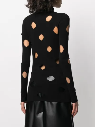 prada cut out sweater
