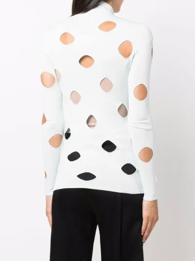 prada cut out sweater