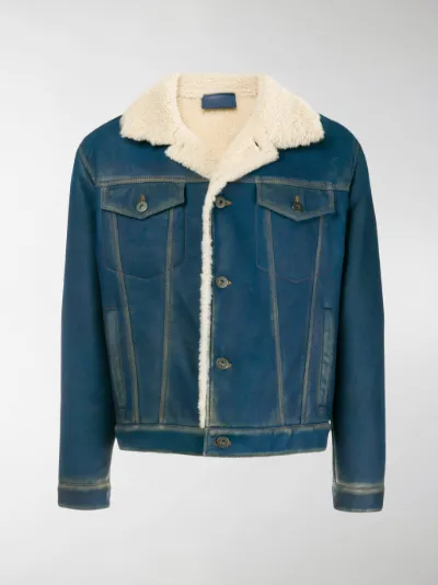 denim lambswool jacket