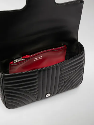 prada diagramme medium leather bag