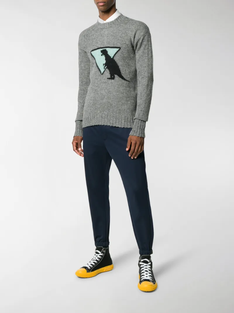 prada dinosaur sweater
