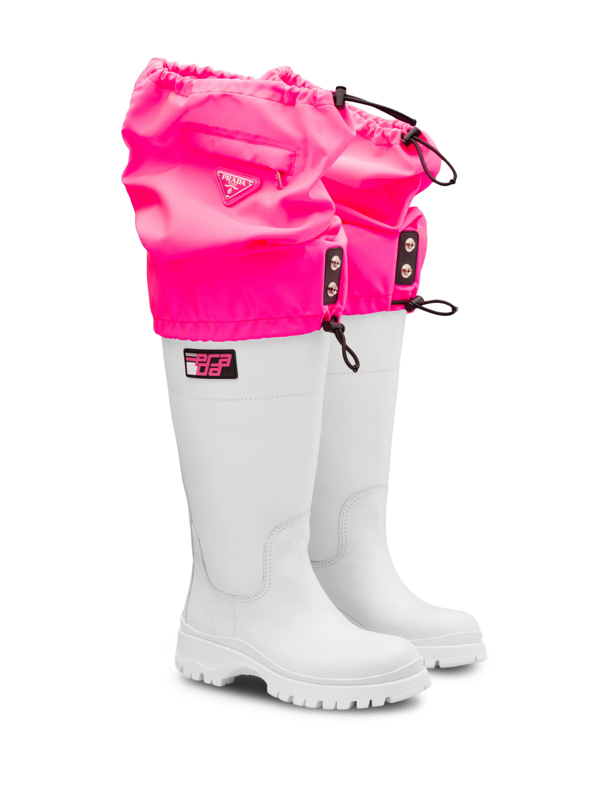 drawstring wellies Prada US