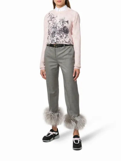 embellished cropped trousers | Prada | Eraldo.com