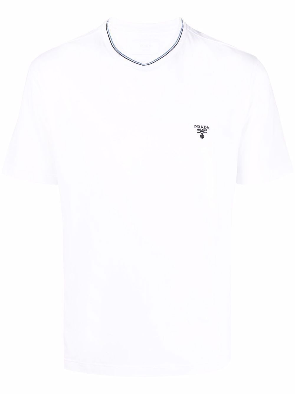 embroidered logo short-sleeve T-shirt | Prada 