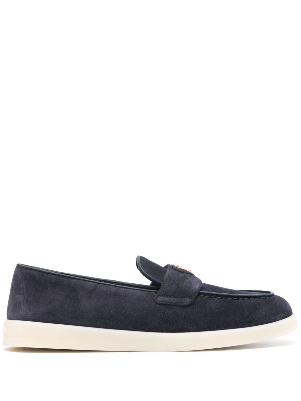 Prada suede fashion loafers