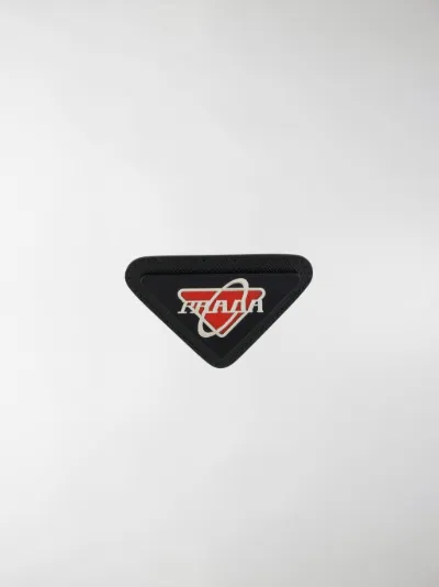 prada logo pin