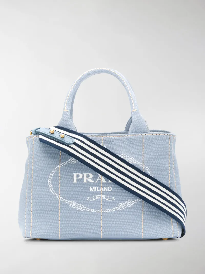 prada fabric printed tote