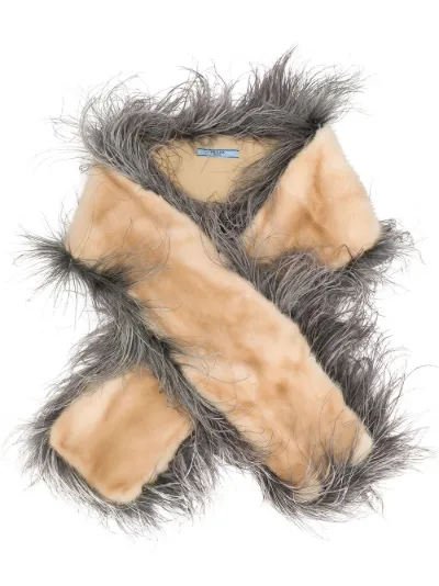 prada fur scarf