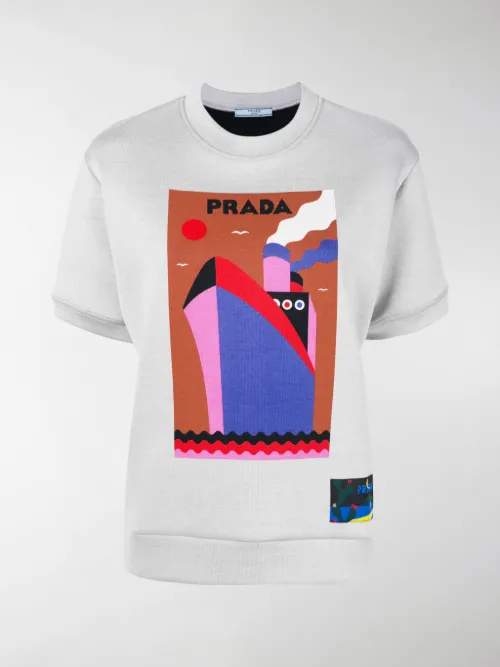 Prada - Felpa stampata