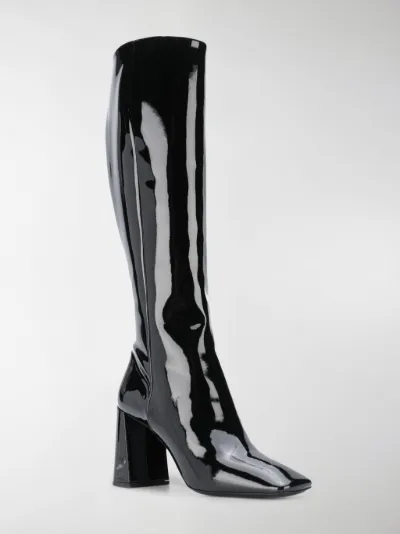 prada patent boots