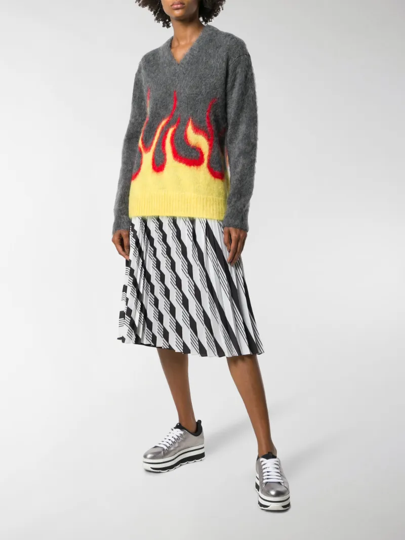 prada flame sweater