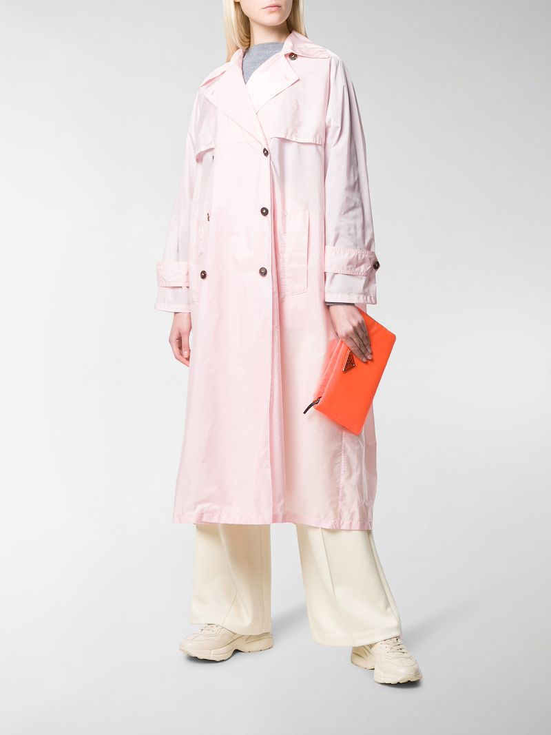 flared raincoat