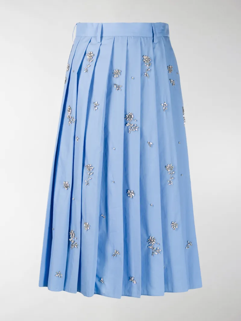 floral embellished skirt