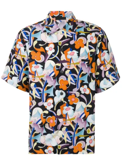 Prada floral shirt hotsell