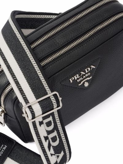 prada flou leather shoulder bag