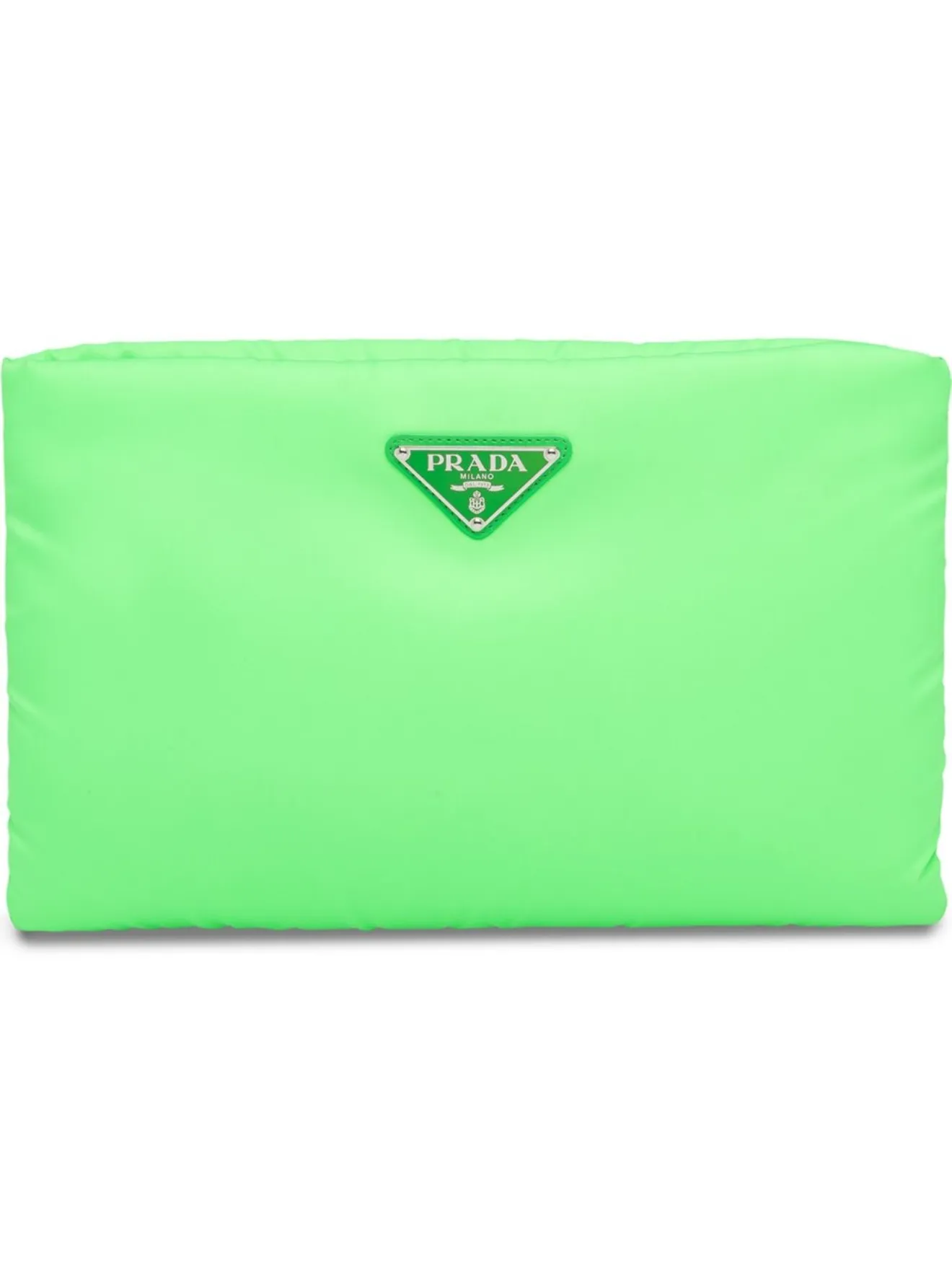 prada medium padded nylon clutch