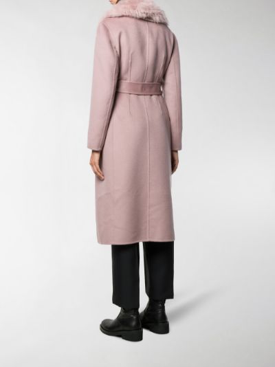 prada fur collar coat